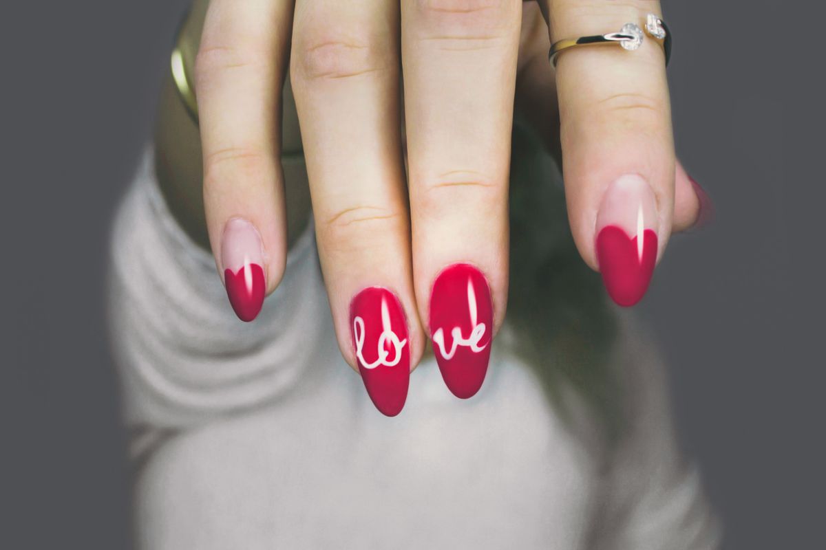 Finished set at PinkLuxe Nail Bar, Huntington Beach